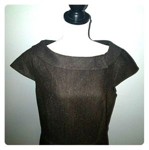 Olive Tweed Mad-Men Style Dress